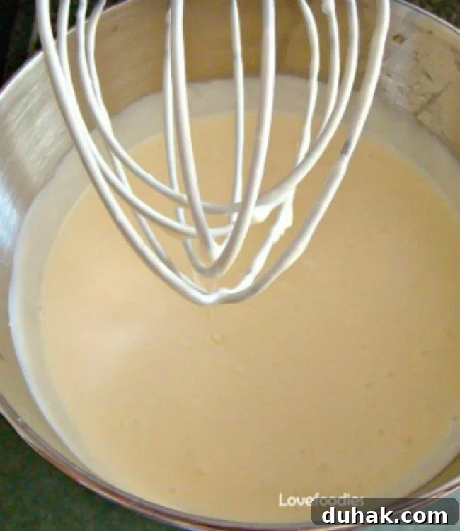 Cheesecake batter consistency after mixing
