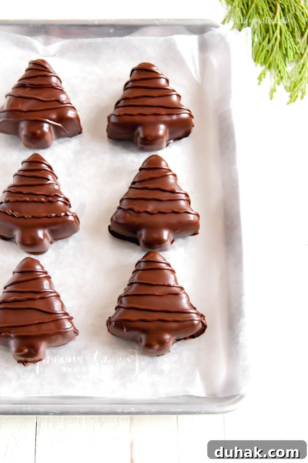 Chocolate-Covered Peanut Butter Christmas Tree Treats 3 Chocolate Covered Peanut Butter Christmas Trees | All Images © Beyond the Butter, LLC