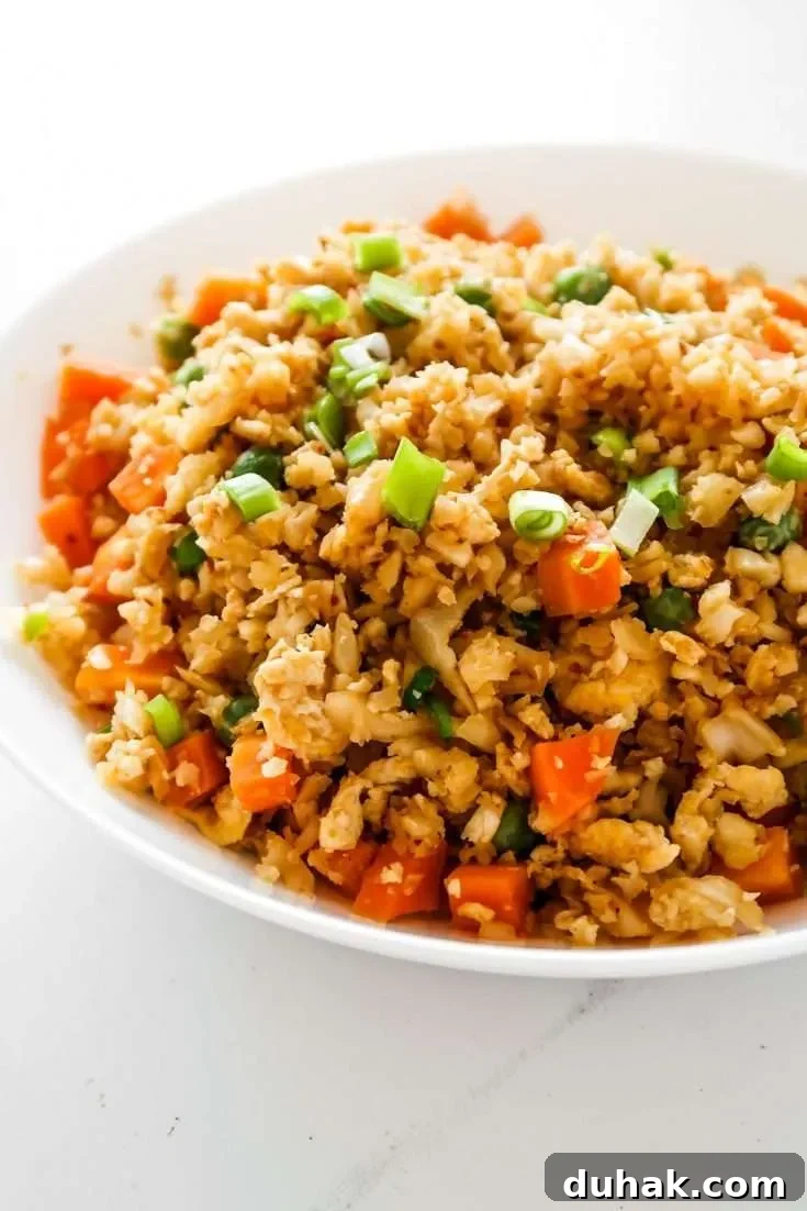 Easy cauliflower fried rice recipe