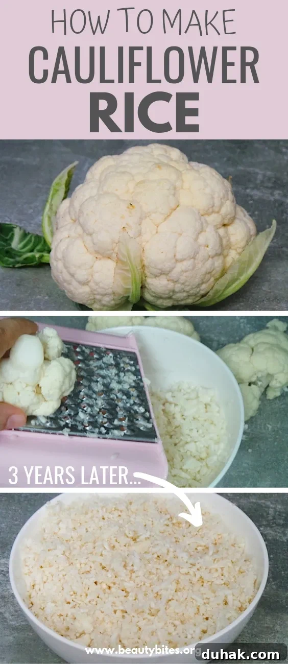 How to make cauliflower rice without a food processor