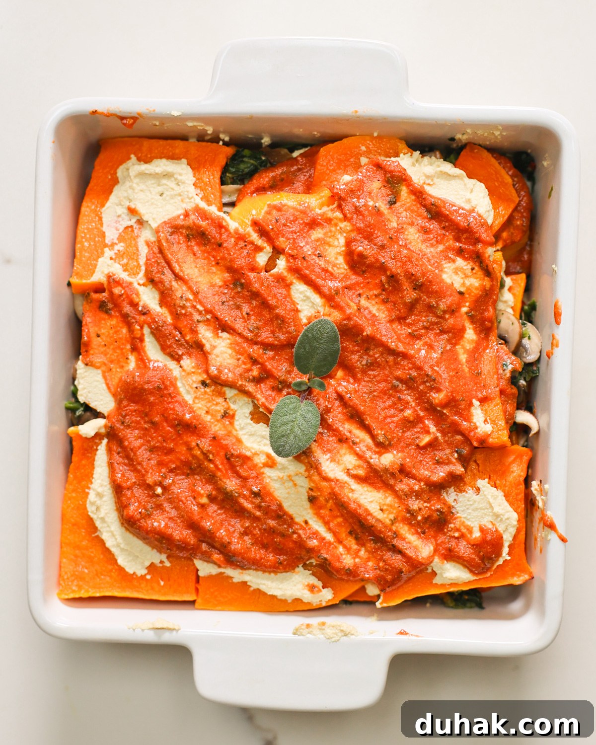 layered butternut squash lasagna 