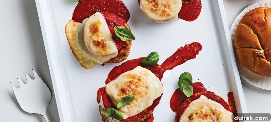Chicken Parmigiana Burgers