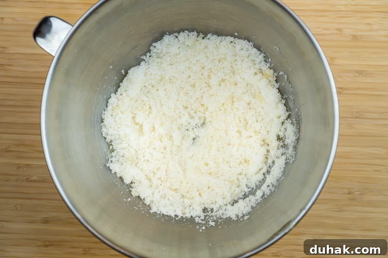 Mixing in the sugar & honey