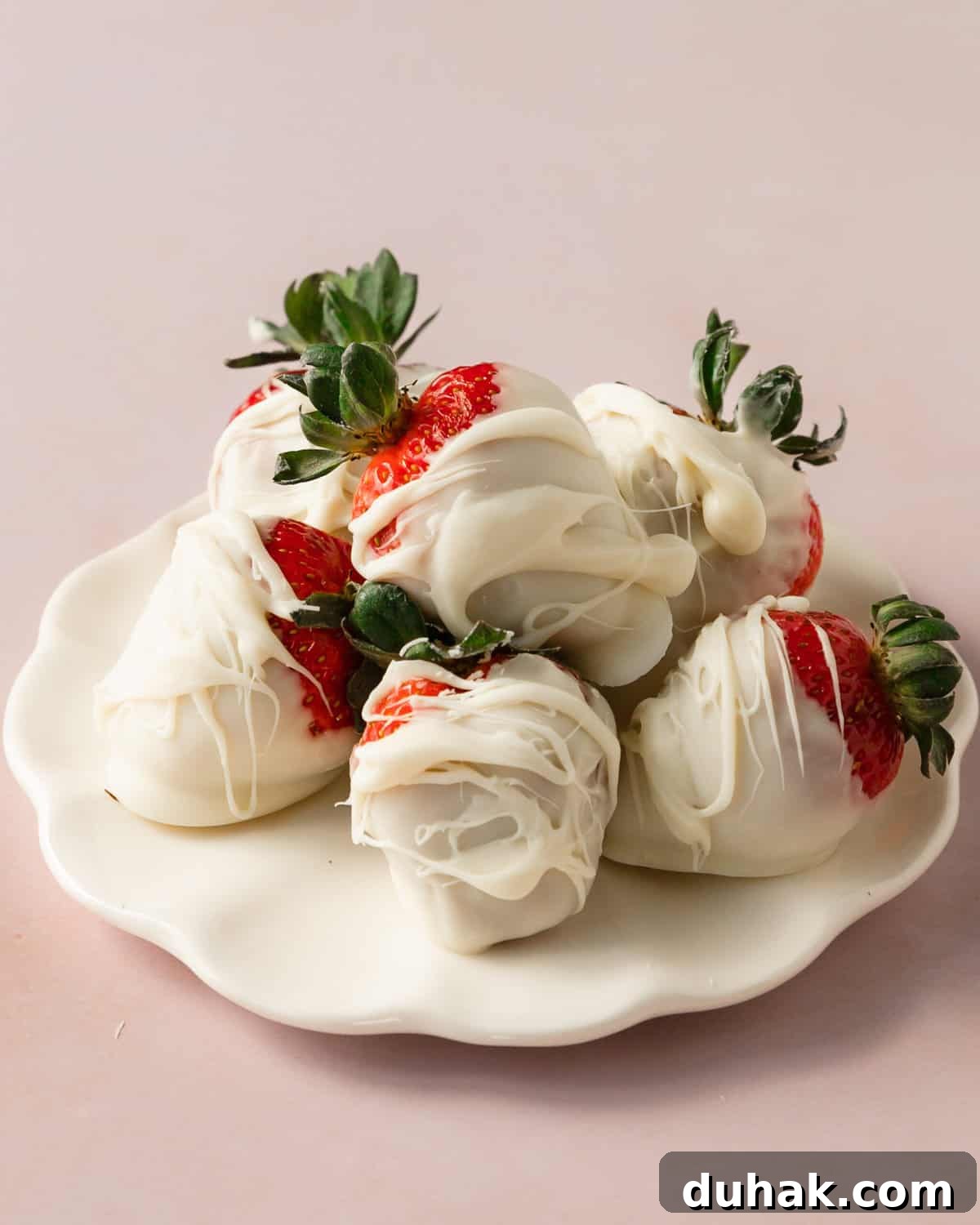 White Chocolate Covered Strawberries