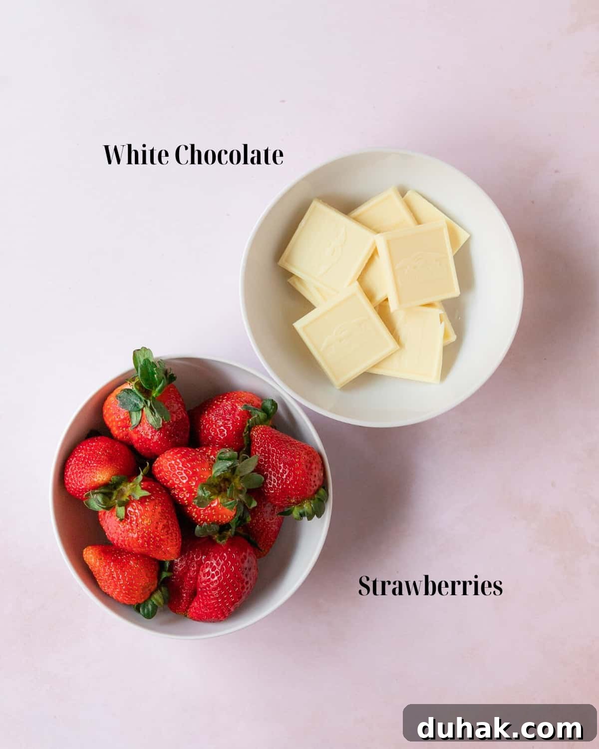 White Chocolate Covered Strawberries 