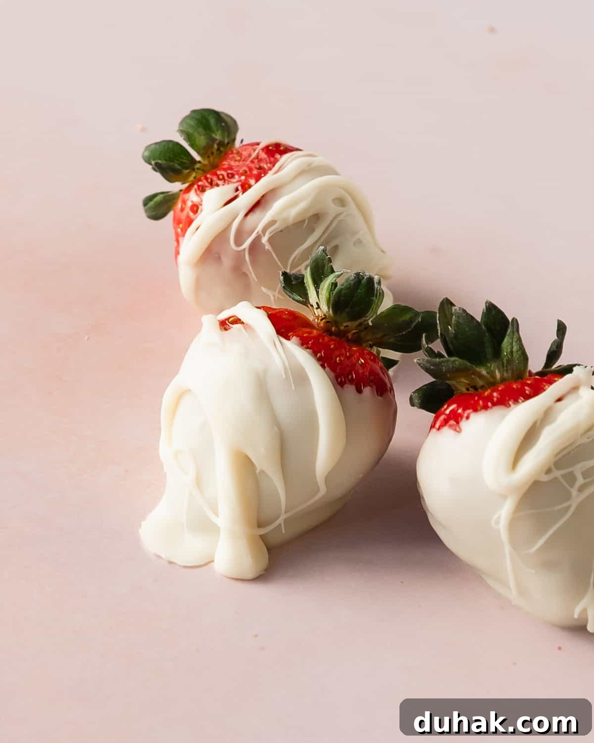 White Chocolate Covered Strawberries
