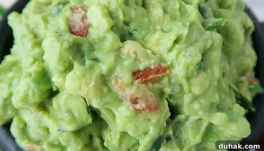 Authentic Homemade Guacamole Recipe — Simple & Flavorful 5 close-up of authentic guacamole