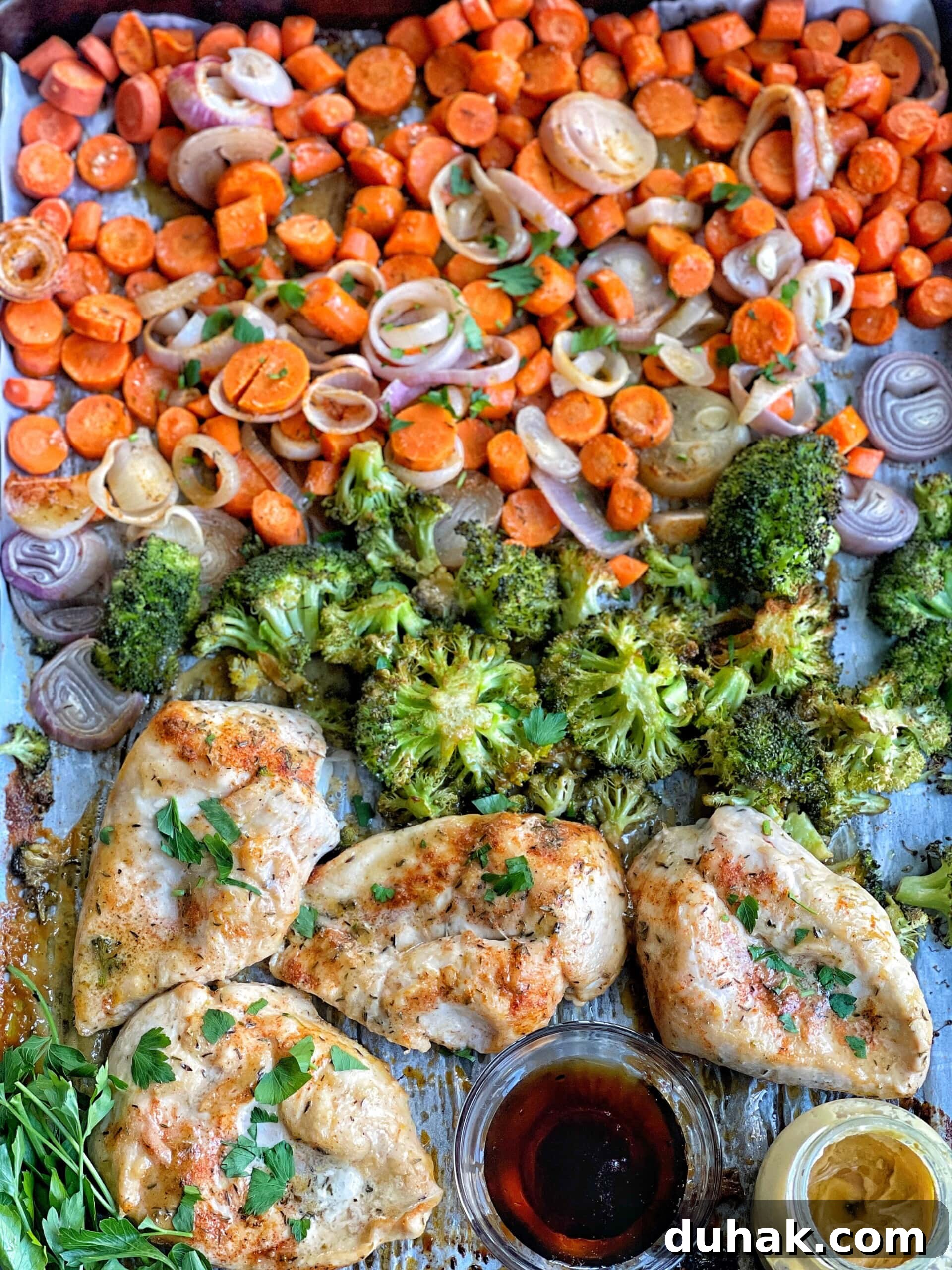 Maple Dijon Sheet Pan Chicken with Roasted Vegetables 11 maple dijon chicken