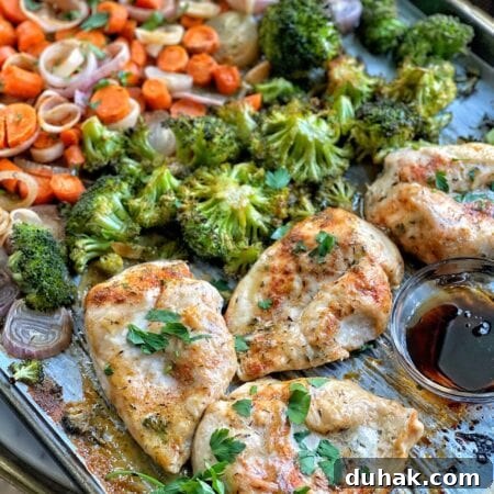 Maple Dijon Sheet Pan Chicken with Roasted Vegetables 12 maple dijon sheet pan