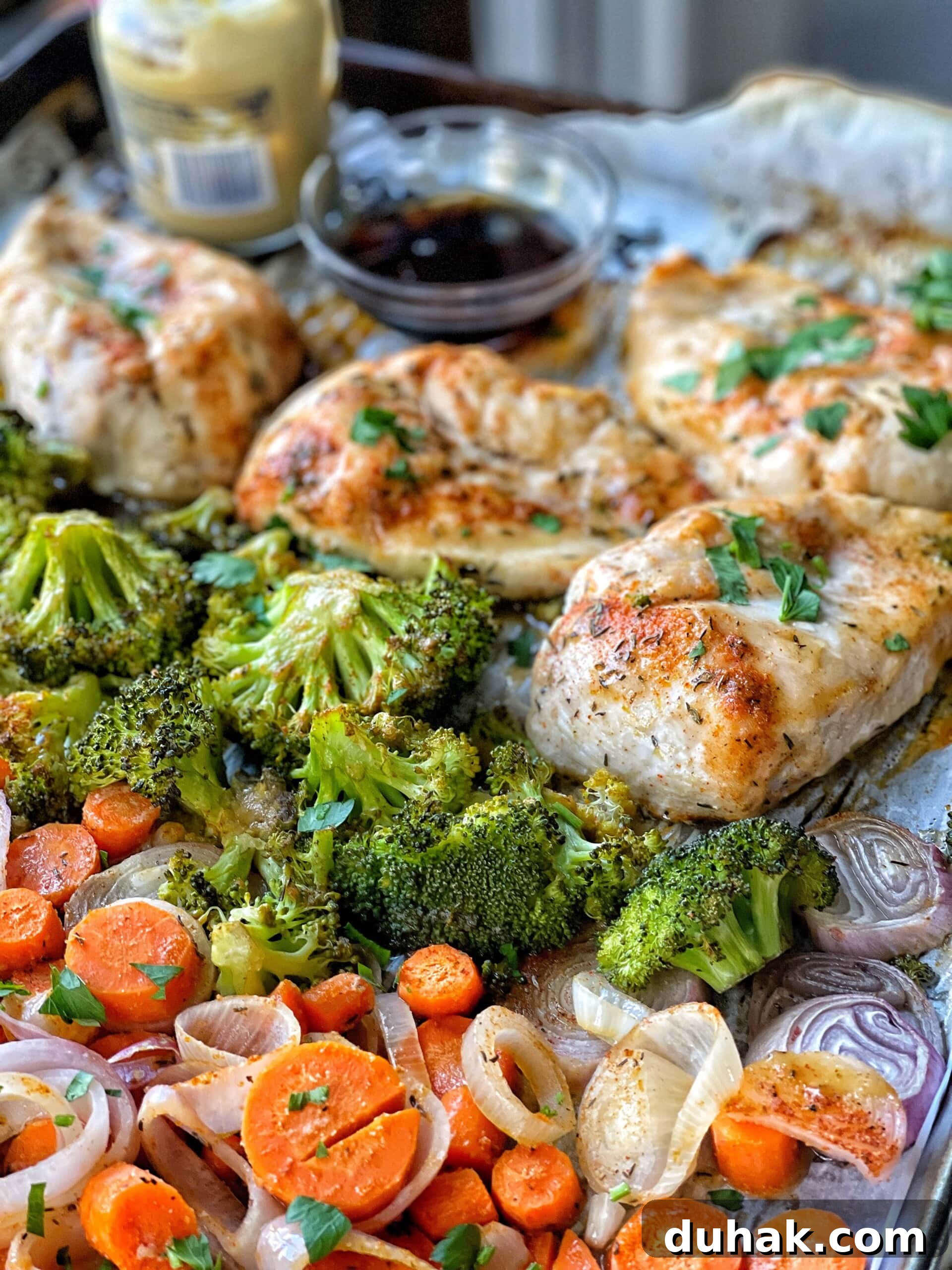 Maple Dijon Sheet Pan Chicken with Roasted Vegetables 3 maple dijon