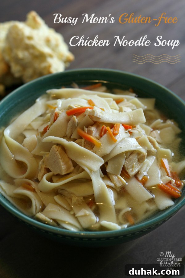 Busy Mom's Gluten-free Chicken Noodle Soup This comforting soup is made in the Crock-pot with only a little prep work!