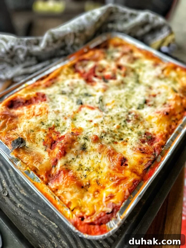 Authentic Italian Lasagna Recipe for Rich, Homemade Flavor 2 Classic lasagna in a baking dish