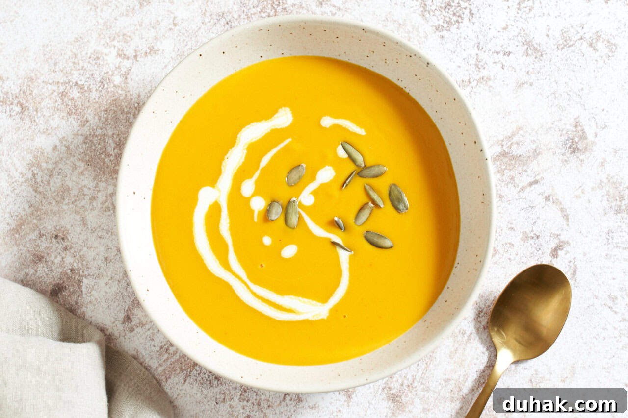 Gochujang Kabocha Squash Soup with Coconut Cream 9 alt=""