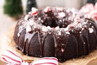 Dark Chocolate Peppermint Bundt Cake Recipe for the Holidays