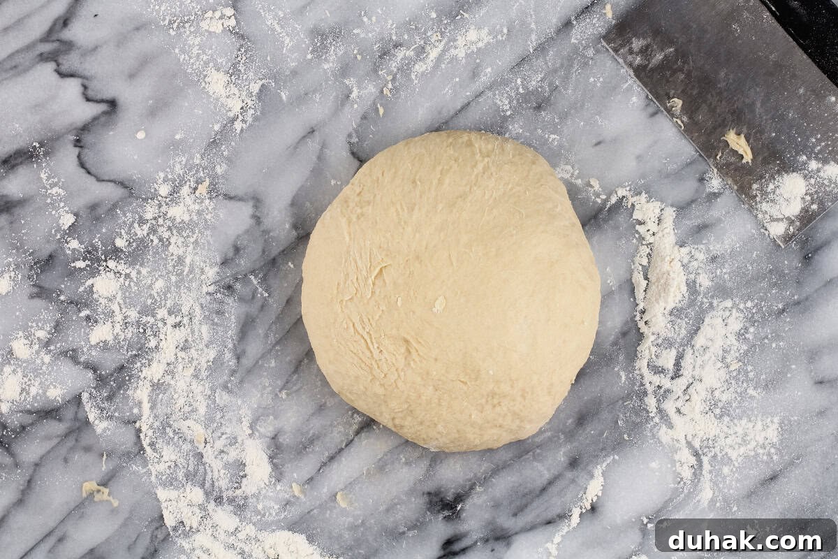 Cheese Zombies: How to Make Creepy Savory Appetizers for Parties 6 formed dough ball on work surface