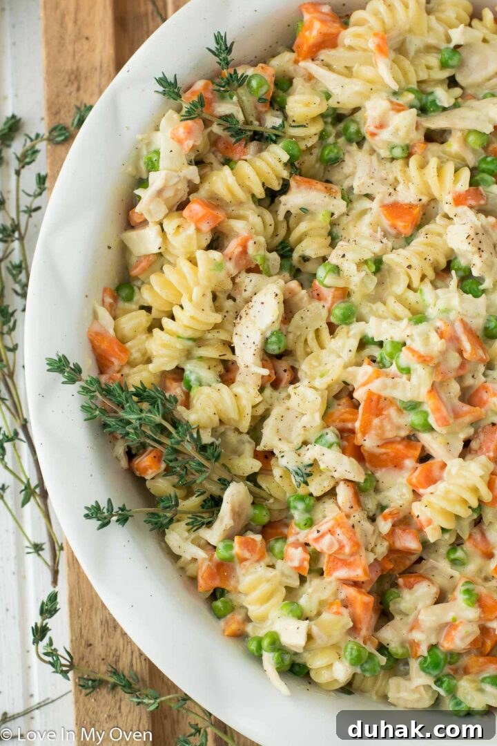 Creamy Chicken Pot Pie Pasta Recipe You’ll Want Tonight 5 chicken pot pie pasta