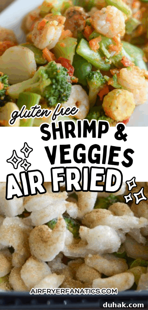 Crispy Air Fryer Shrimp with Roasted Vegetables 3 air fryer shrimp and vegetables