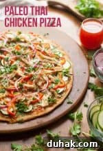 Paleo Thai Chicken Pizza Recipe