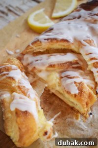 Lemon Cream Cheese Danish Recipe: Flaky Pastry with Zesty Filling 27 freshly baked lemon cream cheese danish