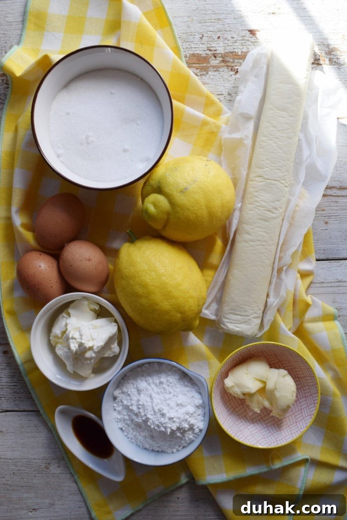 Lemon Cream Cheese Danish Recipe: Flaky Pastry with Zesty Filling 5 Ingredients to make the lemon cream cheese danish