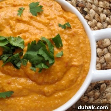 Smoky Roasted Red Pepper Hummus Recipe — Quick & Creamy Dip 2 Roasted Pepper Hummus