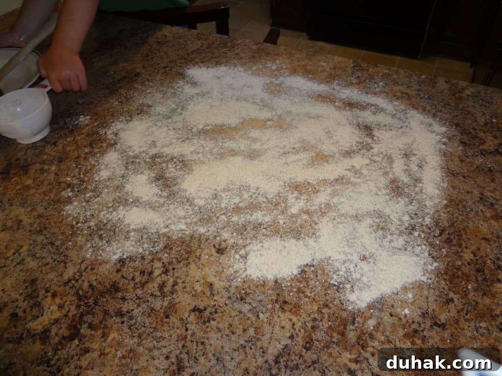 dusty counter