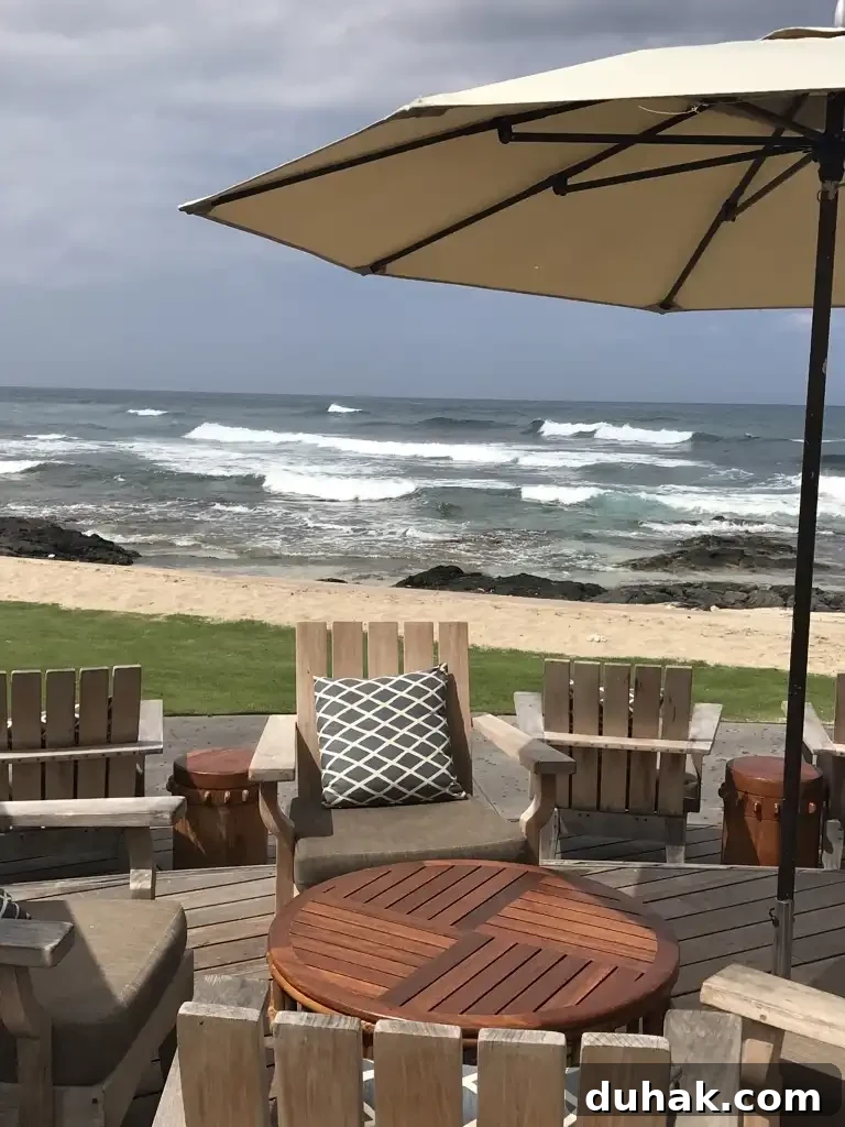 Ocean view from the restaurant