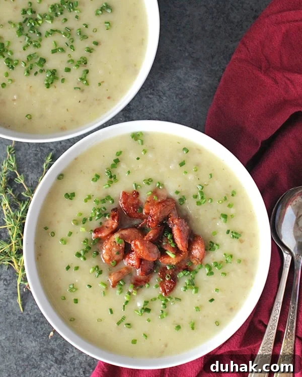 Paleo Creamy Potato Leek Soup