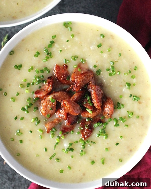 Paleo Creamy Potato Leek Soup