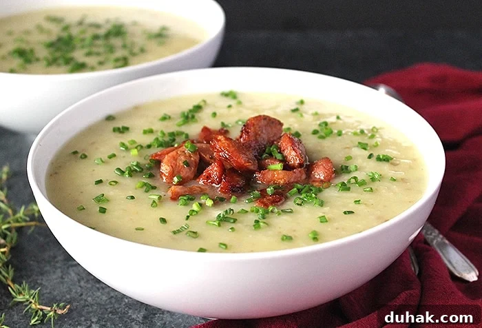 Paleo Creamy Potato Leek Soup