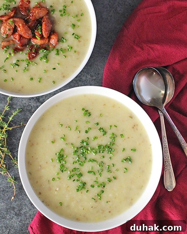 Paleo Creamy Potato Leek Soup