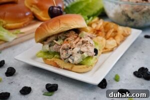 Smoked cherry chicken salad ready 8