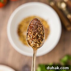 DIY Taco Seasoning Blend for Authentic Mexican Flavor 8 spoon of homemade taco seasoning