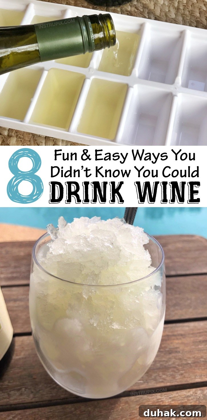 8 Surprising Ways to Enjoy Wine You Haven’t Tried 2 Wine Hacks: 8 Ways to make wine better, colder or more flavorful. Simple tips and tricks including wine cubes, spritzers, frozen fruit, cocktails, drink recipes and more!