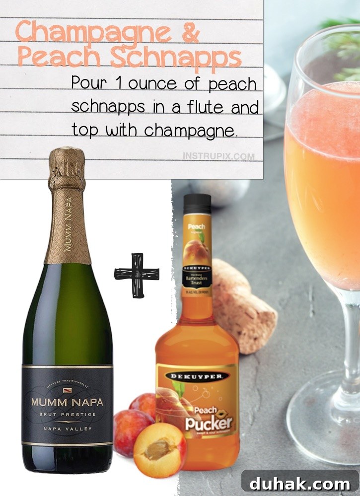 8 Surprising Ways to Enjoy Wine You Haven’t Tried 13 Champagne with peach schnapps