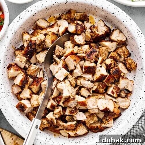 Chopped Chipotle chicken recipe.