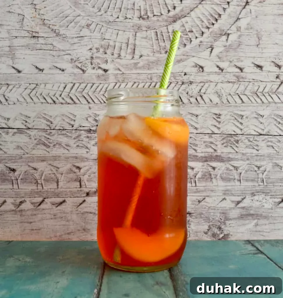 15 Refreshing Gluten- and Dairy-Free Summer Drinks for Hot Days 9 Apple and peach rooibos punch