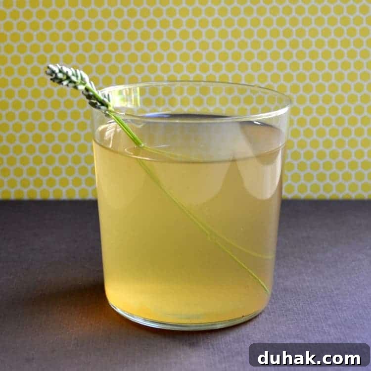 Lavender Chamomile Mint Tea with Lemon and Honey