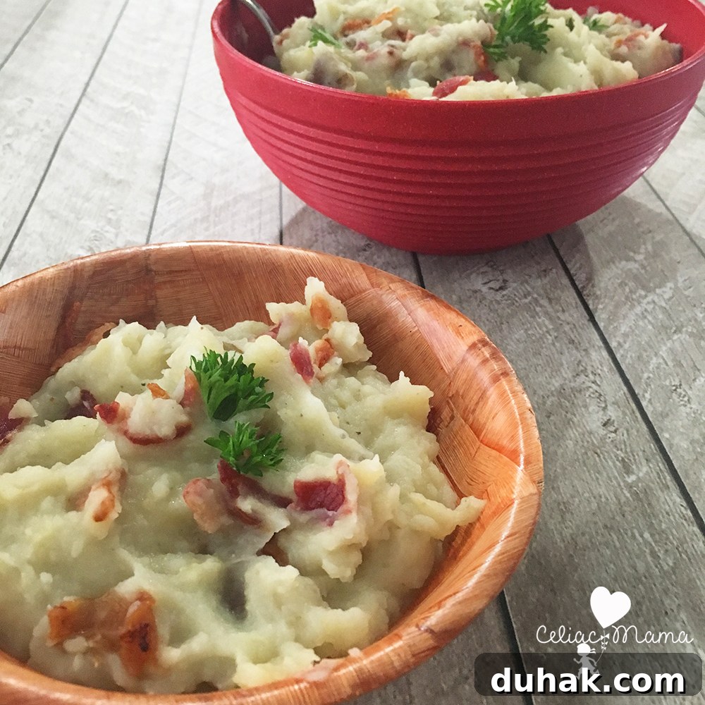 Creamy Dairy-Free Mashed Potatoes with Crispy Bacon 3 gluten-free-bacon-mashed-potatoes