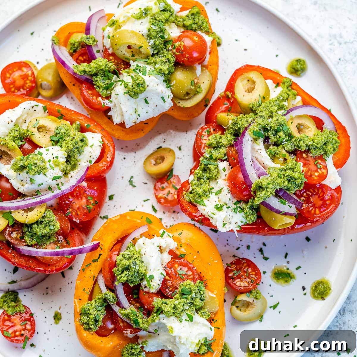 Baked Bell Peppers Stuffed with Creamy Burrata 8 img 37978 7