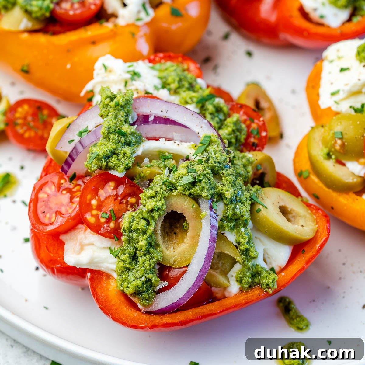 Baked Bell Peppers Stuffed with Creamy Burrata 10 img 37978 9