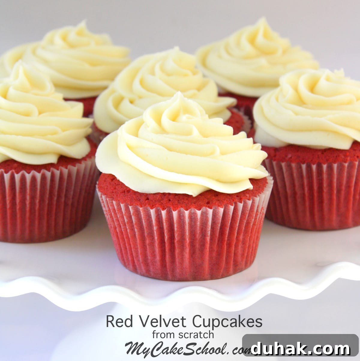 These Red Velvet Cupcakes from Scratch are fantastic! The BEST Red Velvet Cupcakes Recipe by MyCakeSchool.com! Super moist, delicious, and flavorful cupcakes!