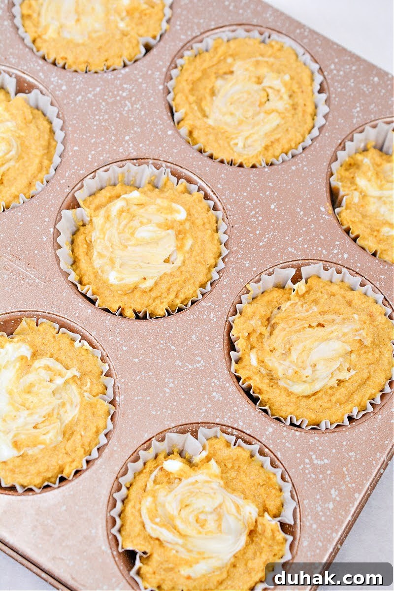 Keto Pumpkin Cream Cheese Swirl Muffins Recipe 12 Keto Pumpkin Cream Cheese Swirl Muffins