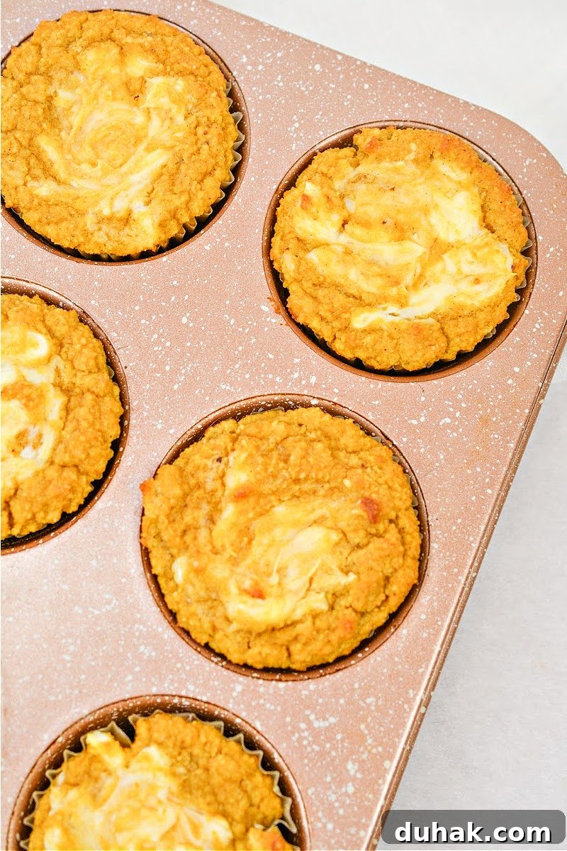 Keto Pumpkin Cream Cheese Swirl Muffins Recipe 4 Keto Pumpkin Cream Cheese Swirl Muffins