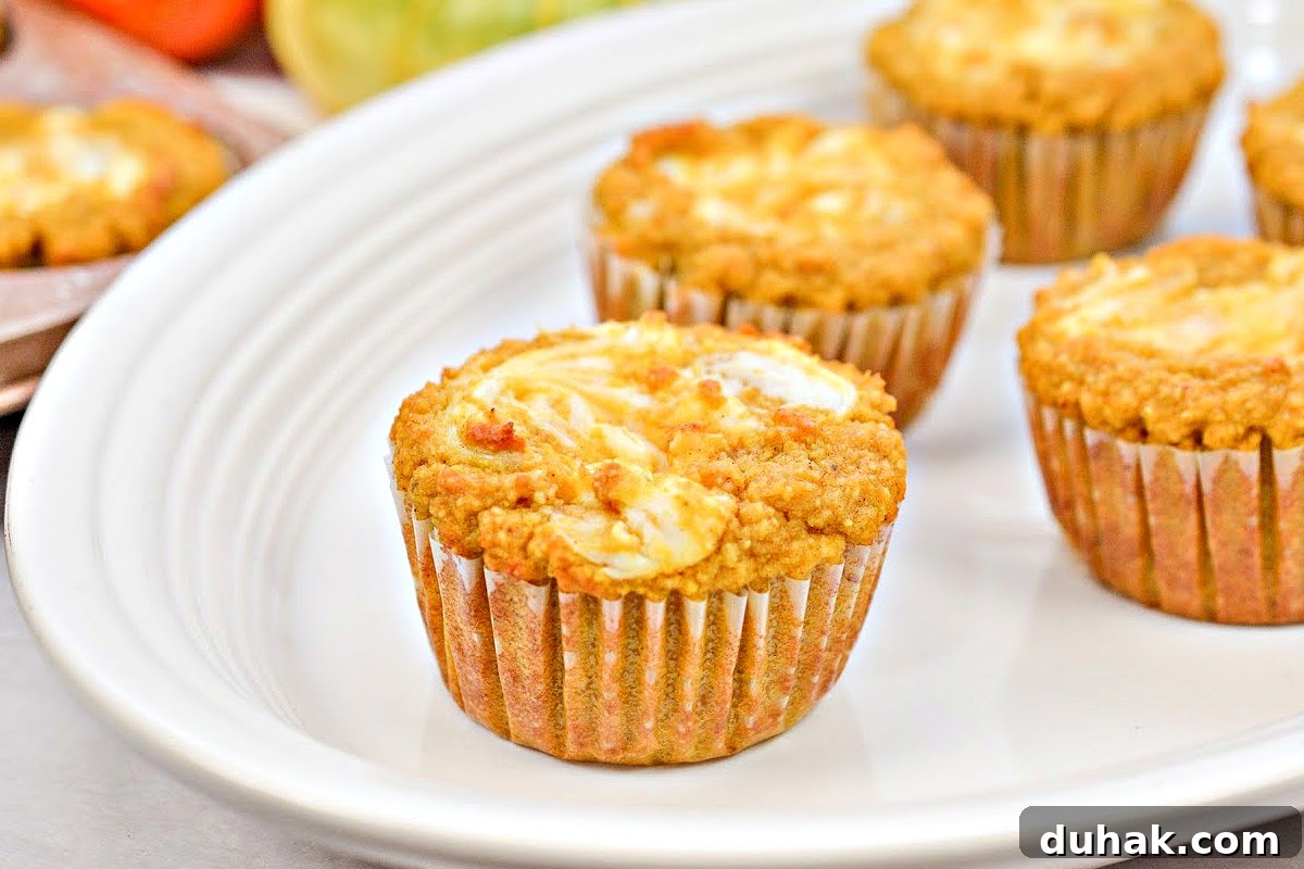 Keto Pumpkin Cream Cheese Swirl Muffins Recipe 5 Keto Pumpkin Cream Cheese Swirl Muffins