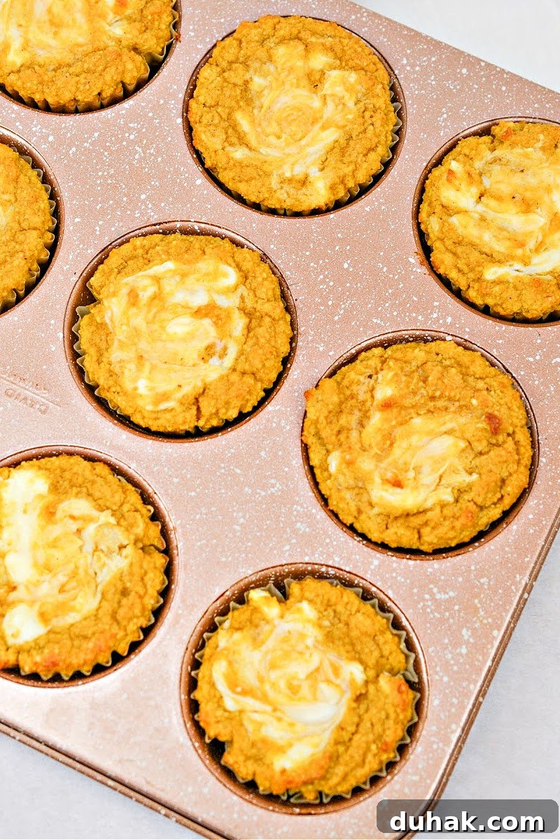 Keto Pumpkin Cream Cheese Swirl Muffins Recipe 7 Keto Pumpkin Cream Cheese Swirl Muffins
