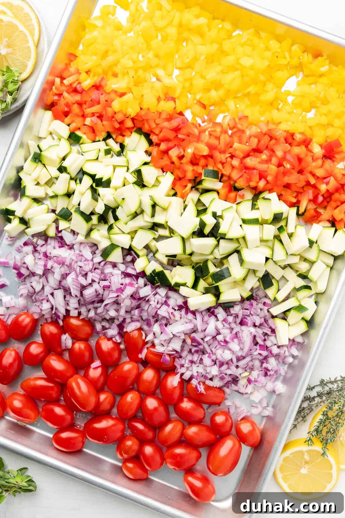 veggies on sheetpan