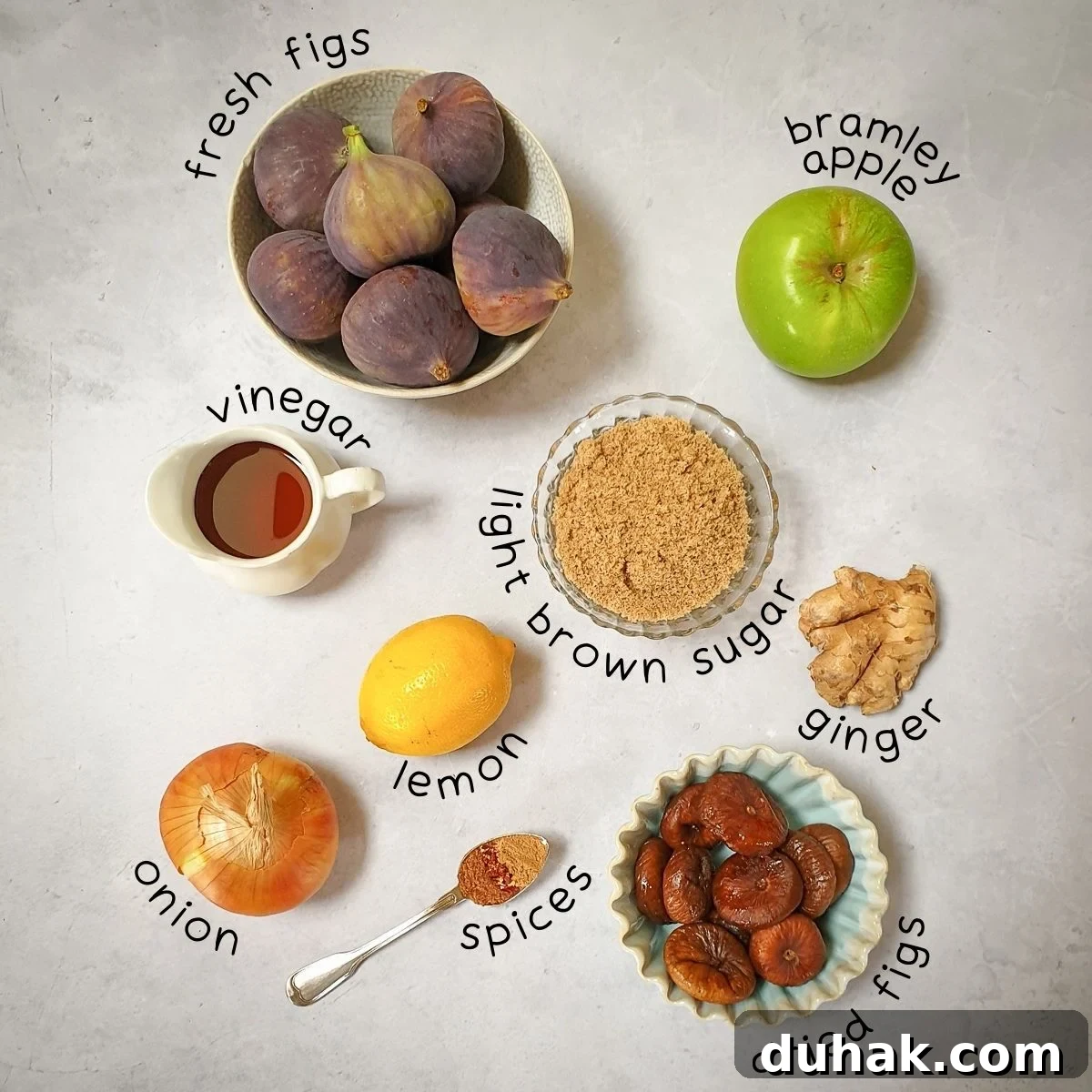 Ginger Lemon Fig Chutney Recipe: Sweet-Spicy Preserve 2 ingredients needed for fig chutney