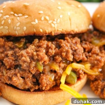Classic Homemade Sloppy Joes Recipe for Perfect Weeknight Dinners 5 Homemade Sloppy Joe on white plate
