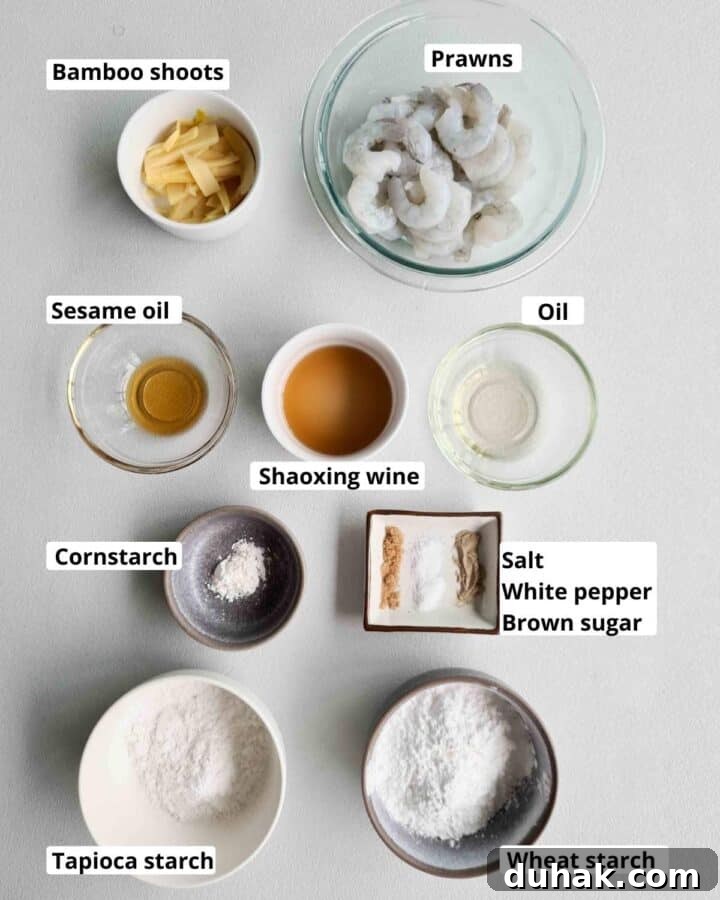 Ingredients required to make this recipe, labeled.